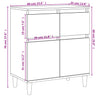 Weißes Sideboard Tirsin 60x35x70cm (Holz)