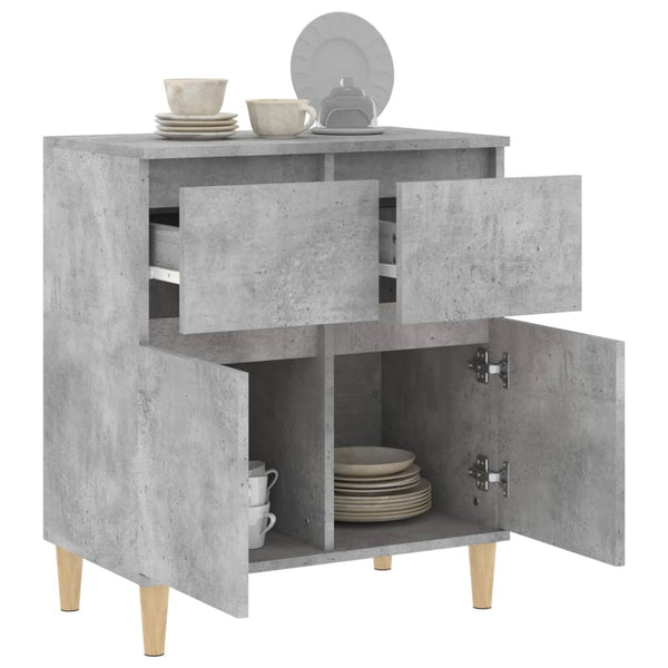 Betongraues Sideboard Tirsin 60x35x70cm (Holz)