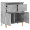 Betongraues Sideboard Tirsin 60x35x70cm (Holz)