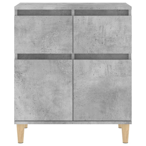 Betongraues Sideboard Tirsin 60x35x70cm (Holz)