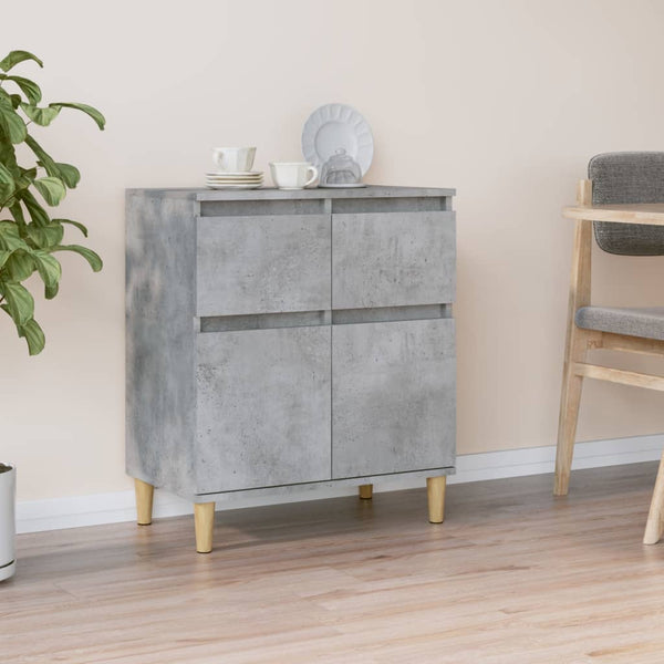 Betongraues Sideboard Tirsin 60x35x70cm (Holz)