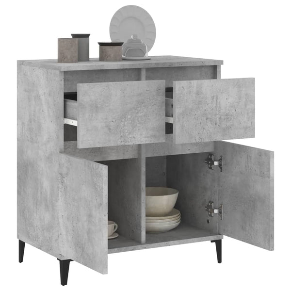Betongraues Sideboard Stamita 60x35x70cm (Holz)