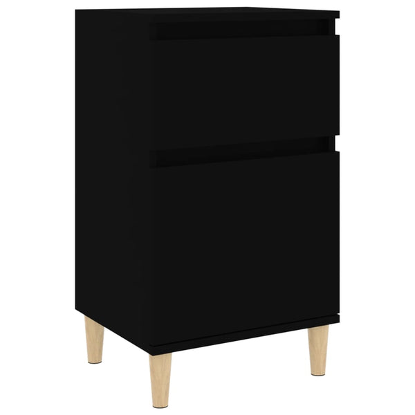 Nachttisch Drury, schwarz, 40x35x70cm