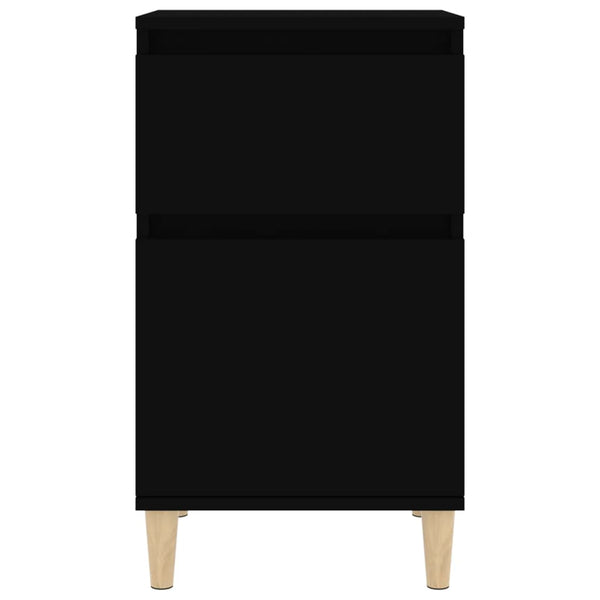 Nachttisch Drury, schwarz, 40x35x70cm