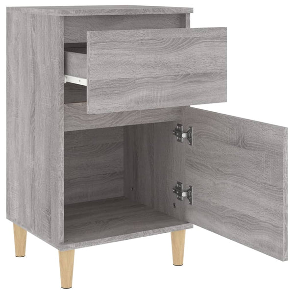 Graue Nachttische Drury 40x35x70cm (2 Stück Sonoma)