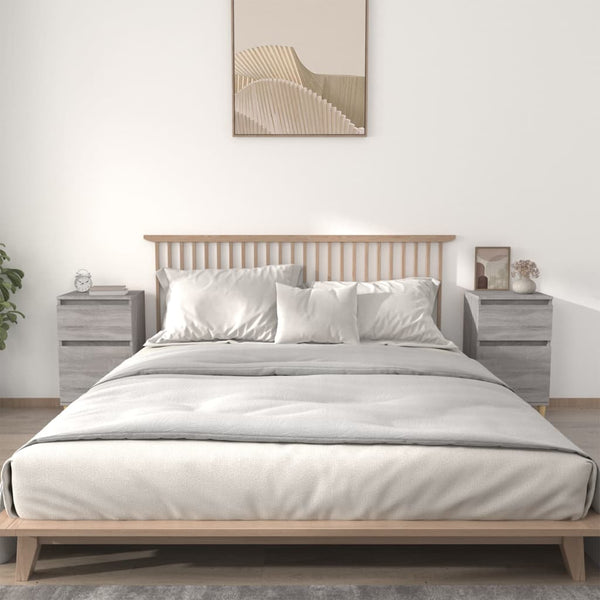 Graue Nachttische Drury 40x35x70cm (2 Stück Sonoma)