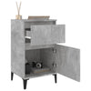Nachttische Tecluta 40x35x70cm Betongrau (2 St.)