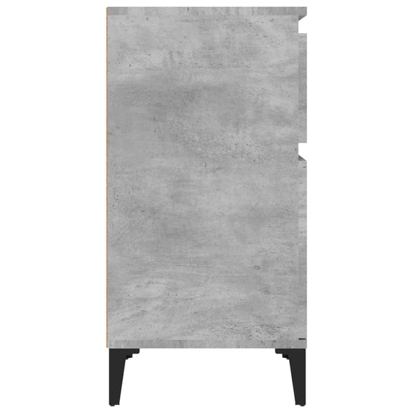Nachttische Tecluta 40x35x70cm Betongrau (2 St.)