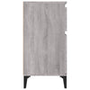 Grauer Nachttisch Tecluta 40x35x70cm