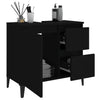 Schwarzer Badezimmerschrank Marituta 65x33x60cm (Holz)