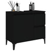 Schwarzer Badezimmerschrank Marituta 65x33x60cm (Holz)