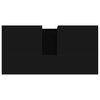 Schwarzer Badezimmerschrank Marituta 65x33x60cm (Holz)