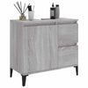 Grauer Badezimmerschrank Marituta 65x33x60cm (Holz)