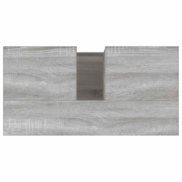 Grauer Badezimmerschrank Marituta 65x33x60cm (Holz)