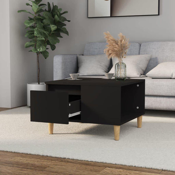 Schwarzer Couchtisch Energo 55x55x36,5cm (Holz)