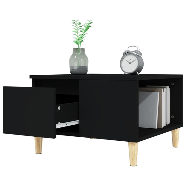 Schwarzer Couchtisch Energo 55x55x36,5cm (Holz)