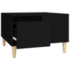 Schwarzer Couchtisch Energo 55x55x36,5cm (Holz)