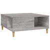 Grauer Couchtisch Avedica 80x80x36,5cm (Holz)