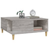 Grauer Couchtisch Avedica 80x80x36,5cm (Holz)