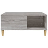 Grauer Couchtisch Avedica 80x80x36,5cm (Holz)