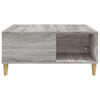 Grauer Couchtisch Avedica 80x80x36,5cm (Holz)
