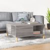 Grauer Couchtisch Avedica 80x80x36,5cm (Holz)