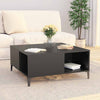 Couchtisch Marnela 80x80x36,5cm (Holz), schwarz