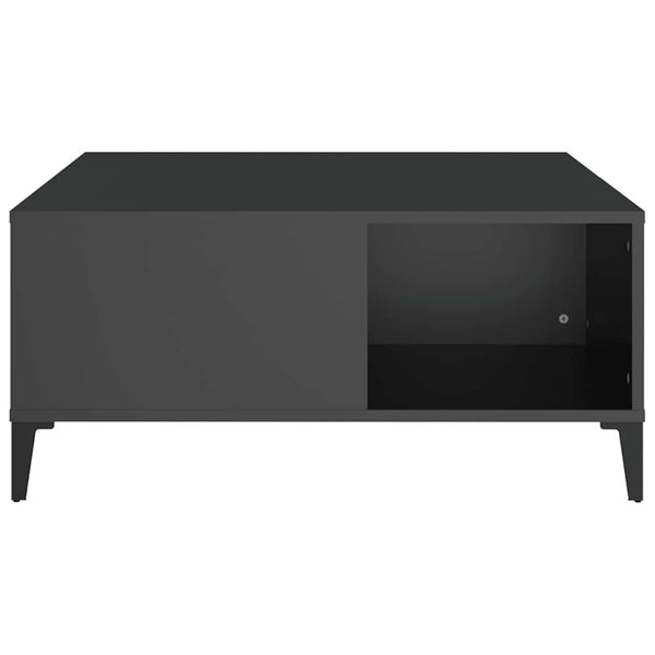 Couchtisch Marnela 80x80x36,5cm (Holz), schwarz