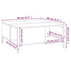 Couchtisch Marnela 80x80x36,5cm (Holz), schwarz