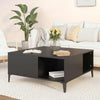 Couchtisch Marnela 80x80x36,5cm (Holz), schwarz