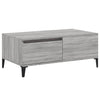 Grauer Couchtisch Shanelle 90x50x36,5cm (Holz)