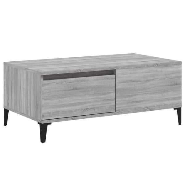 Grauer Couchtisch Shanelle 90x50x36,5cm (Holz)