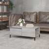 Grauer Couchtisch Shanelle 90x50x36,5cm (Holz)