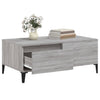 Grauer Couchtisch Shanelle 90x50x36,5cm (Holz)