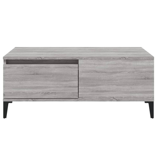 Grauer Couchtisch Shanelle 90x50x36,5cm (Holz)