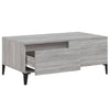 Grauer Couchtisch Shanelle 90x50x36,5cm (Holz)