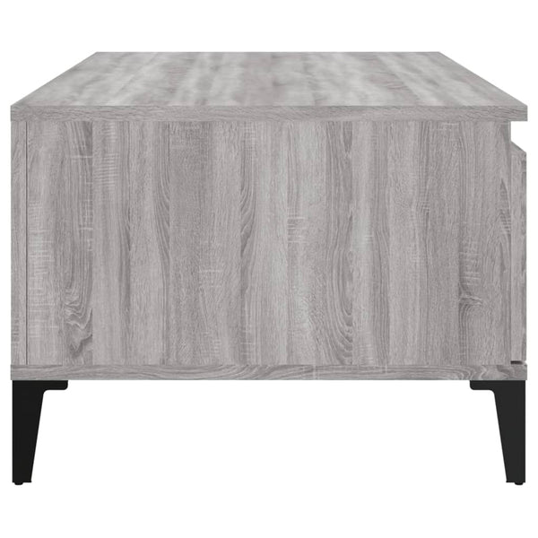 Grauer Couchtisch Shanelle 90x50x36,5cm (Holz)