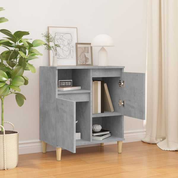 Betongraues Sideboard Anelize 60x35x70cm (Holz)
