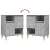 Betongraues Sideboard Anelize 60x35x70cm (Holz)