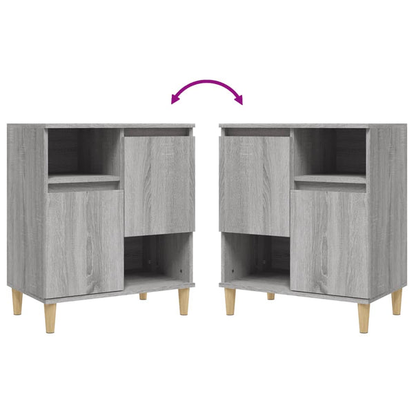 Harmaa senkki Anelize 60x35x70cm (puinen)