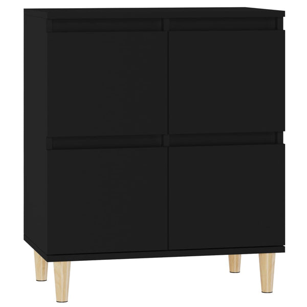 Schwarzes Sideboard Tristana 60x35x70cm (Holz)