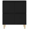 Schwarzes Sideboard Tristana 60x35x70cm (Holz)