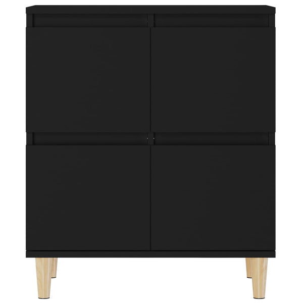 Schwarzes Sideboard Tristana 60x35x70cm (Holz)