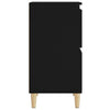 Schwarzes Sideboard Tristana 60x35x70cm (Holz)