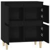 Schwarzes Sideboard Tristana 60x35x70cm (Holz)