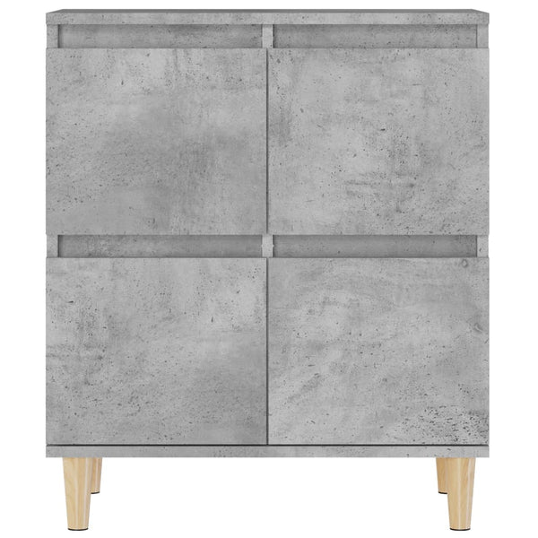 Anrichte Tristana aus betongrauem Holz, 60x35x70cm