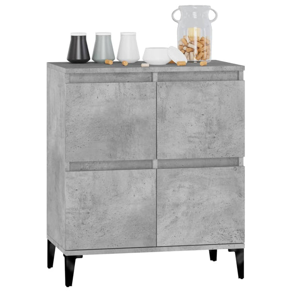 Betongraues Sideboard Saviton 60x35x70cm (Holz)