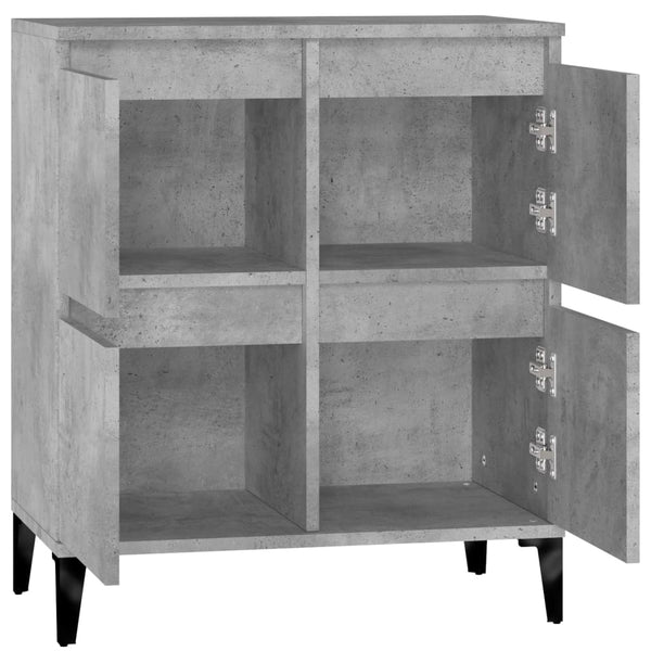 Betongraues Sideboard Saviton 60x35x70cm (Holz)