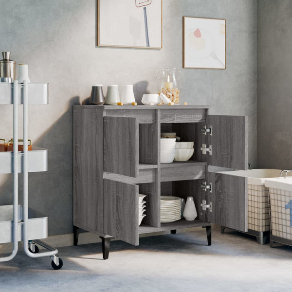 Graues Sideboard Saviton 60x35x70cm (Holz)