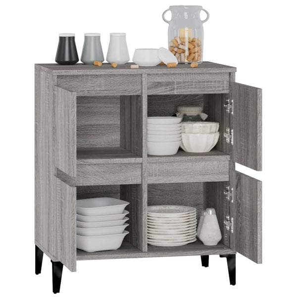 Graues Sideboard Saviton 60x35x70cm (Holz)